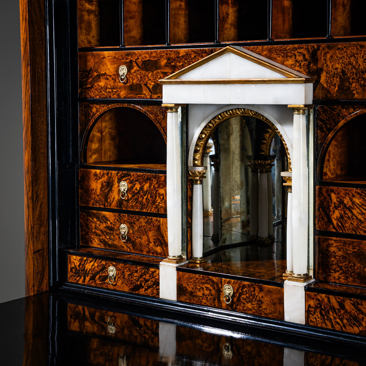 Biedermeier-Sekretär in Nussbaum, Österreich, um 1830