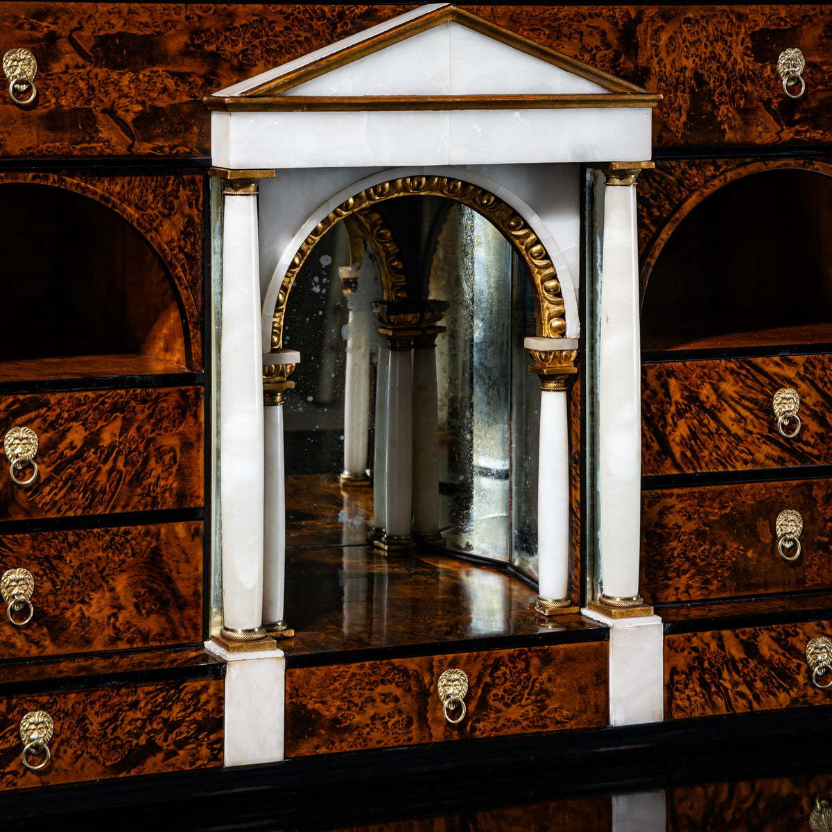 Biedermeier-Sekretär in Nussbaum, Österreich, um 1830