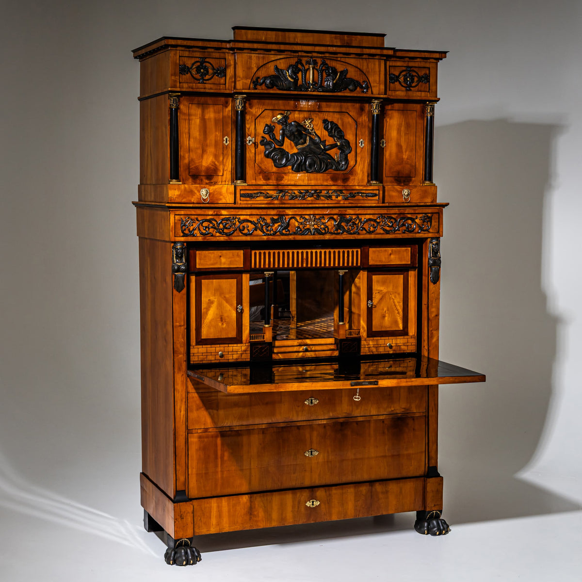 Empire Secretary in the Retour d’Égypte Style, probably Vienna, circa 1815