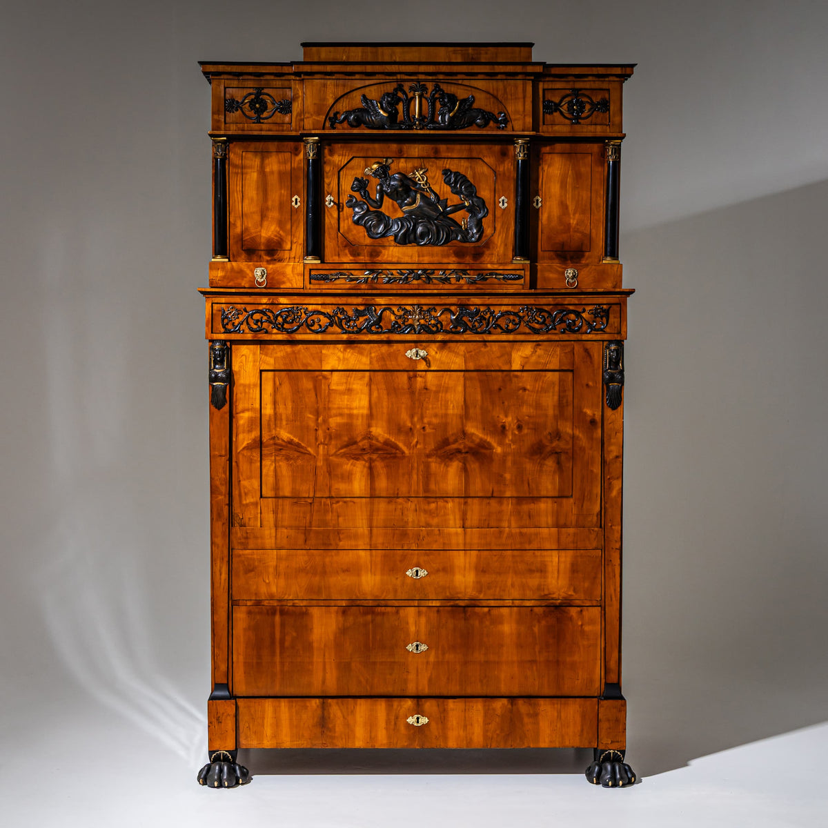 Empire Secretary in the Retour d’Égypte Style, probably Vienna, circa 1815