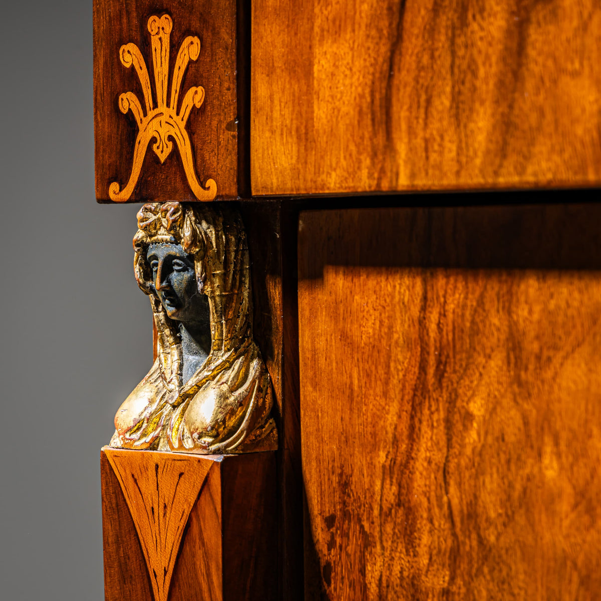 Biedermeier Secretary with Secret Compartments, probably Danube Monarchy, circa 1810