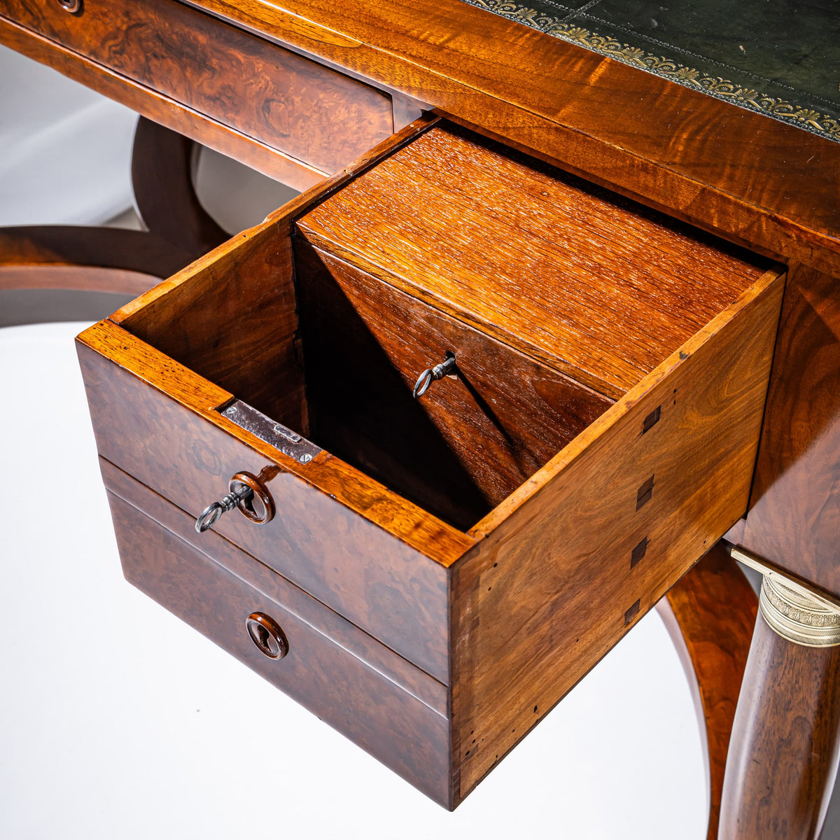 Charles-X-Stil Bureau-Plat, Frankreich, 19. Jahrhundert