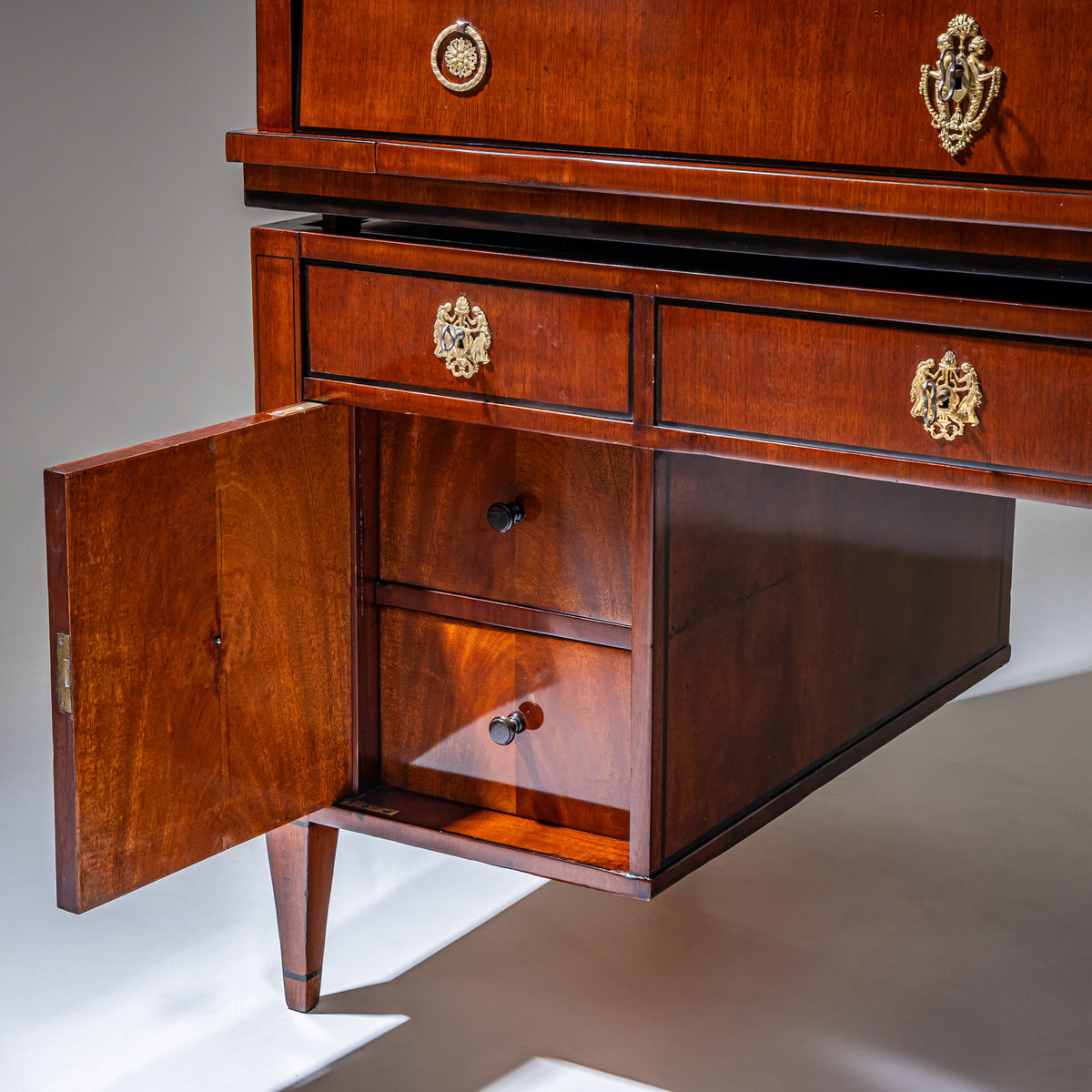 Early Biedermeier Mechanical Desk, Formerly Owned by Charles Schulmeister, Austria, Probably Vienna, Early 19th Century