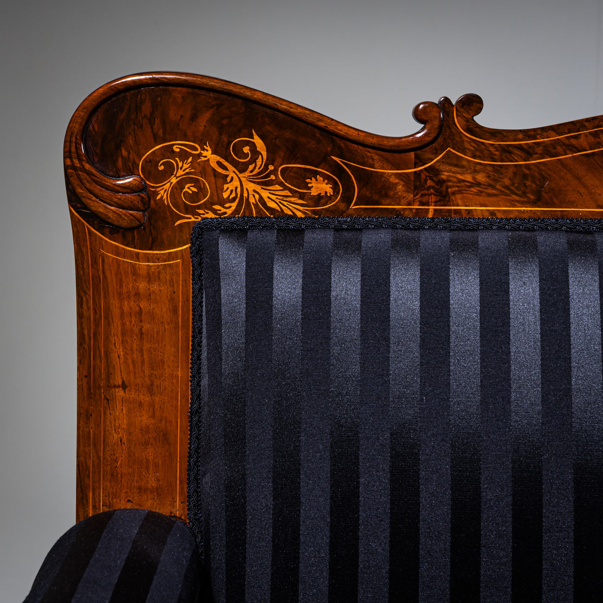 Biedermeier Settee, deutsch, um 1830