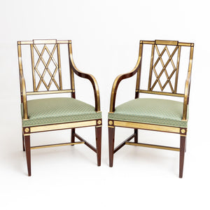 Three Neoclassical Armchairs, Baltic States, Late 18th Century
