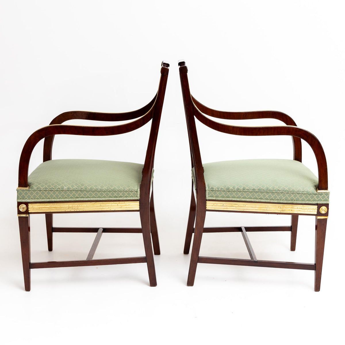Pair of Neoclassical Armchairs, Baltic States, Late 18th Century