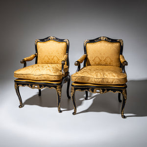 Baroque Armchairs, Mid-18th Century