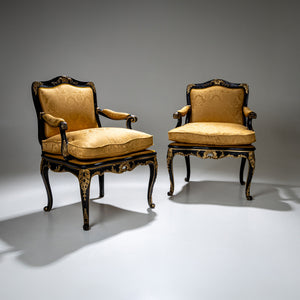 Baroque Armchairs, Mid-18th Century