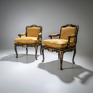 Baroque Armchairs, Mid-18th Century