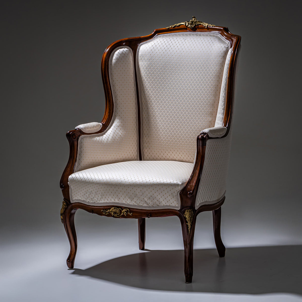 Louis XV Style Wingback Chair, Dresden / Germany, circa 1880