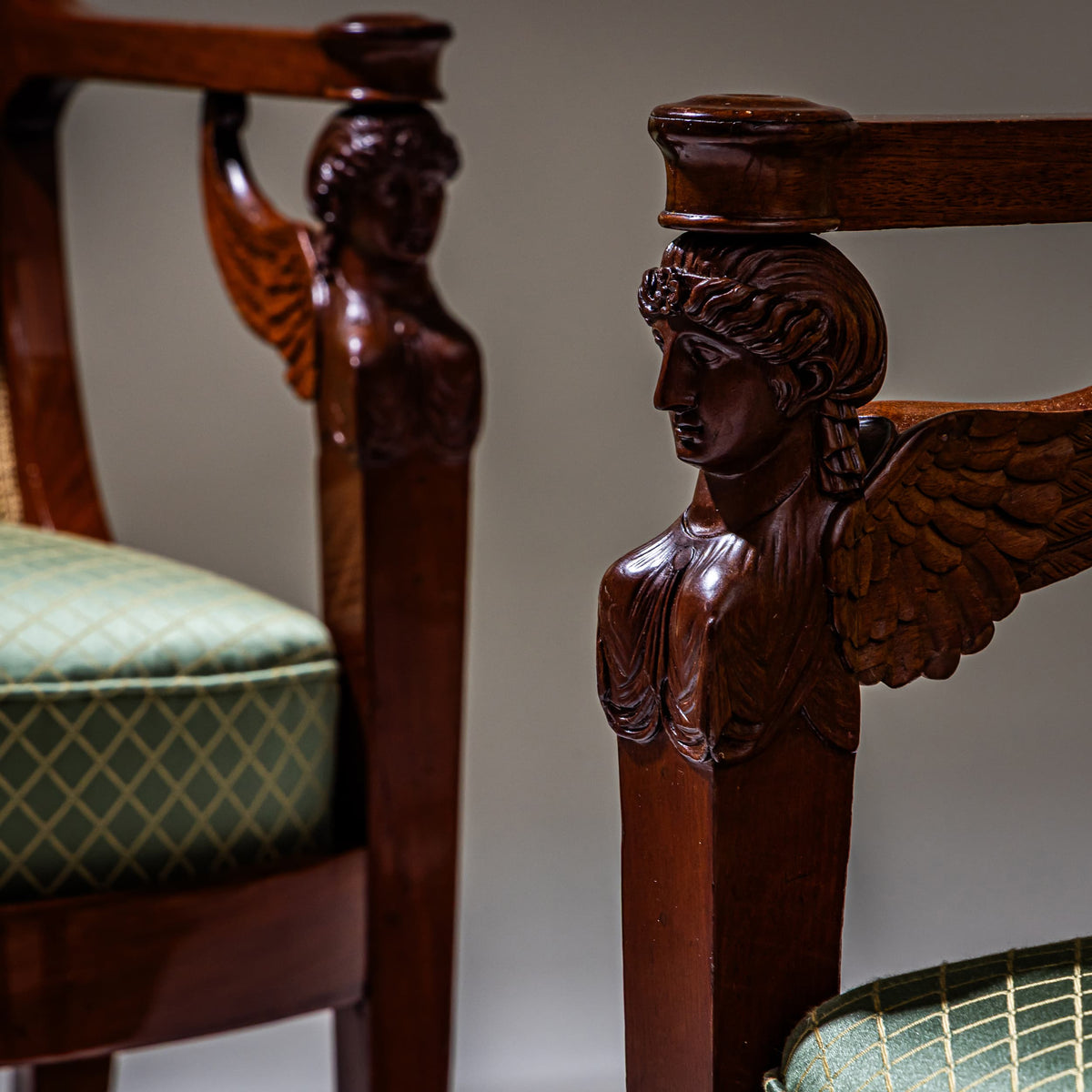 Empire Armchairs, Stamped Henri Jacob (Maître 1779), France, Early 19th Century
