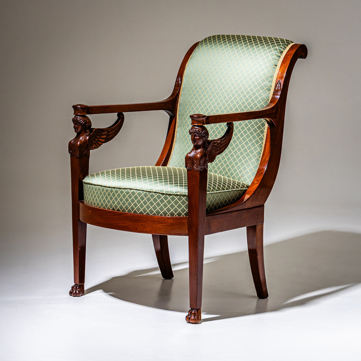 Empire Armchairs, Stamped Henri Jacob (Maître 1779), France, Early 19th Century