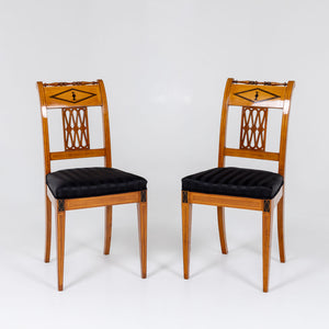 Set of seven Neoclassical Dining Room Chairs, early 19th Century