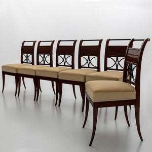 Set of six Biedermeier Chairs, circa 1830
