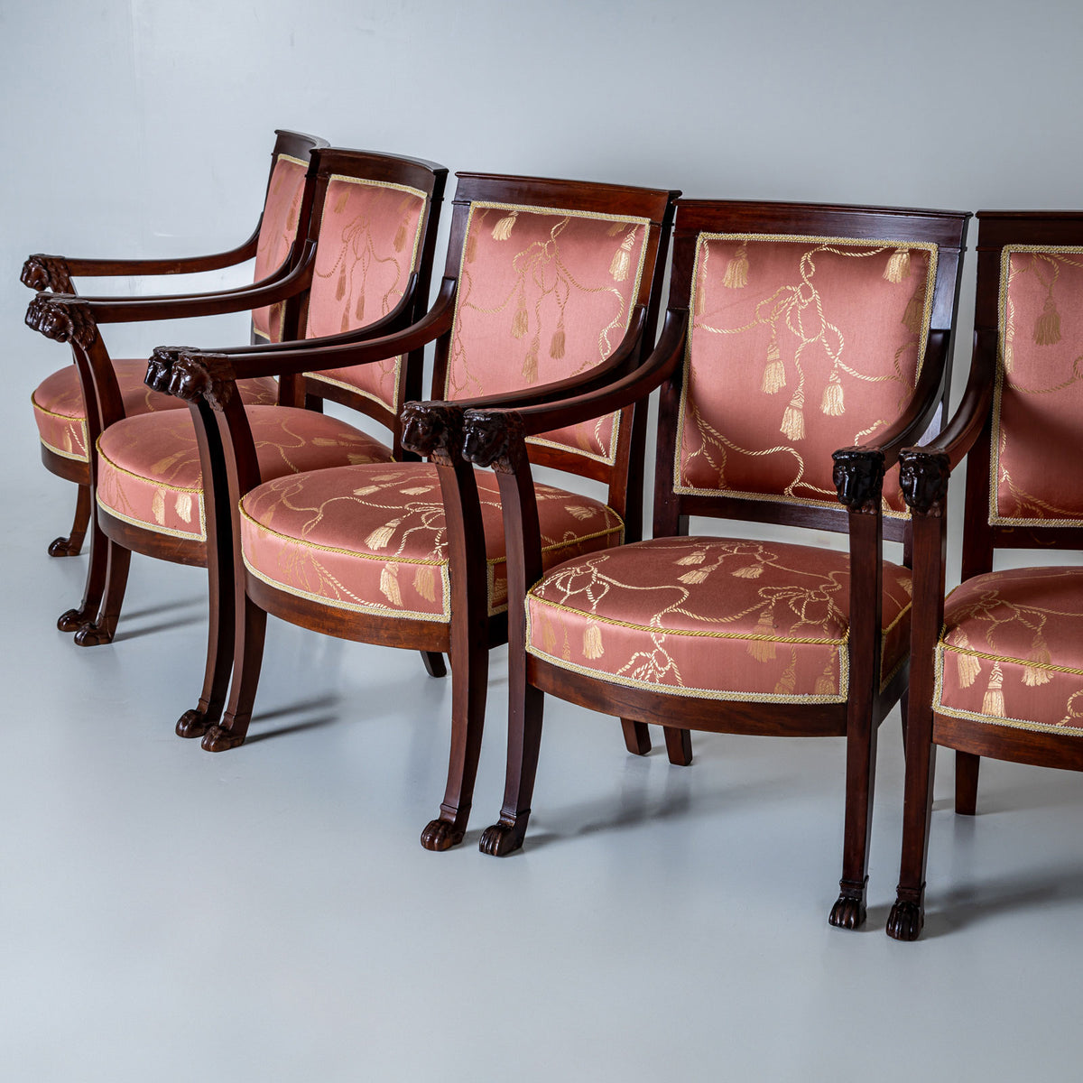 Empire Armchairs, Pierre-Benoît Marcion, France, circa 1810
