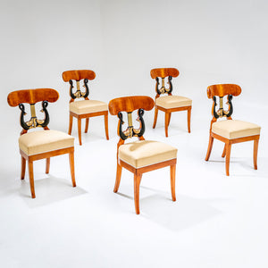 Empire Side Chairs with Dolphin Decoration, Southern Germany, around 1810