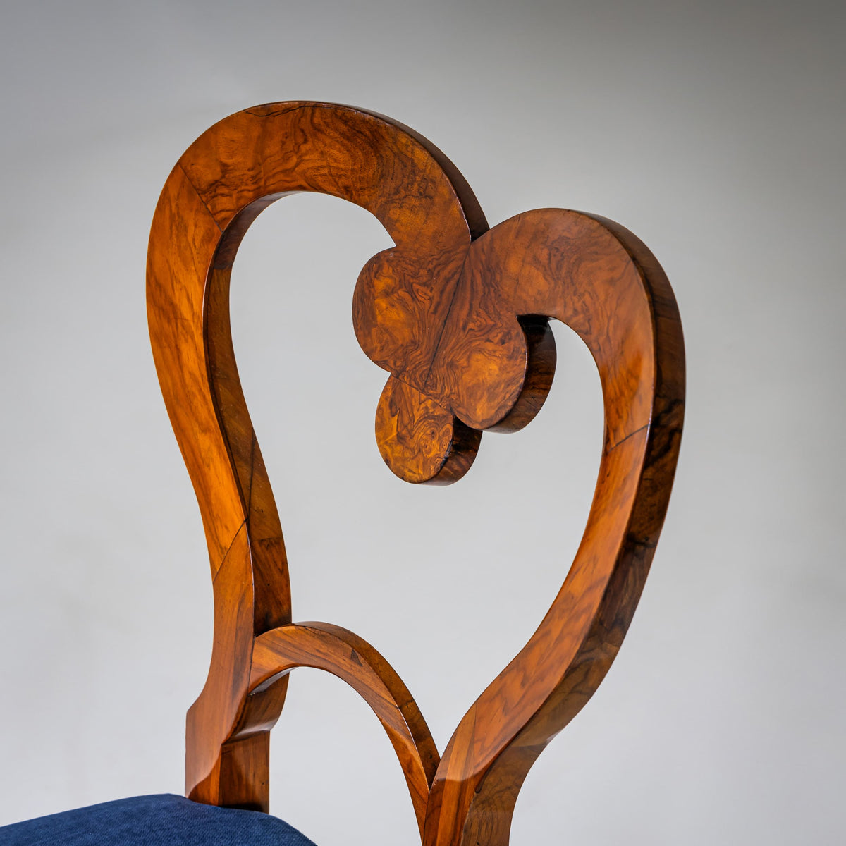 Biedermeier Side Chairs in Walnut, Austria, circa 1830