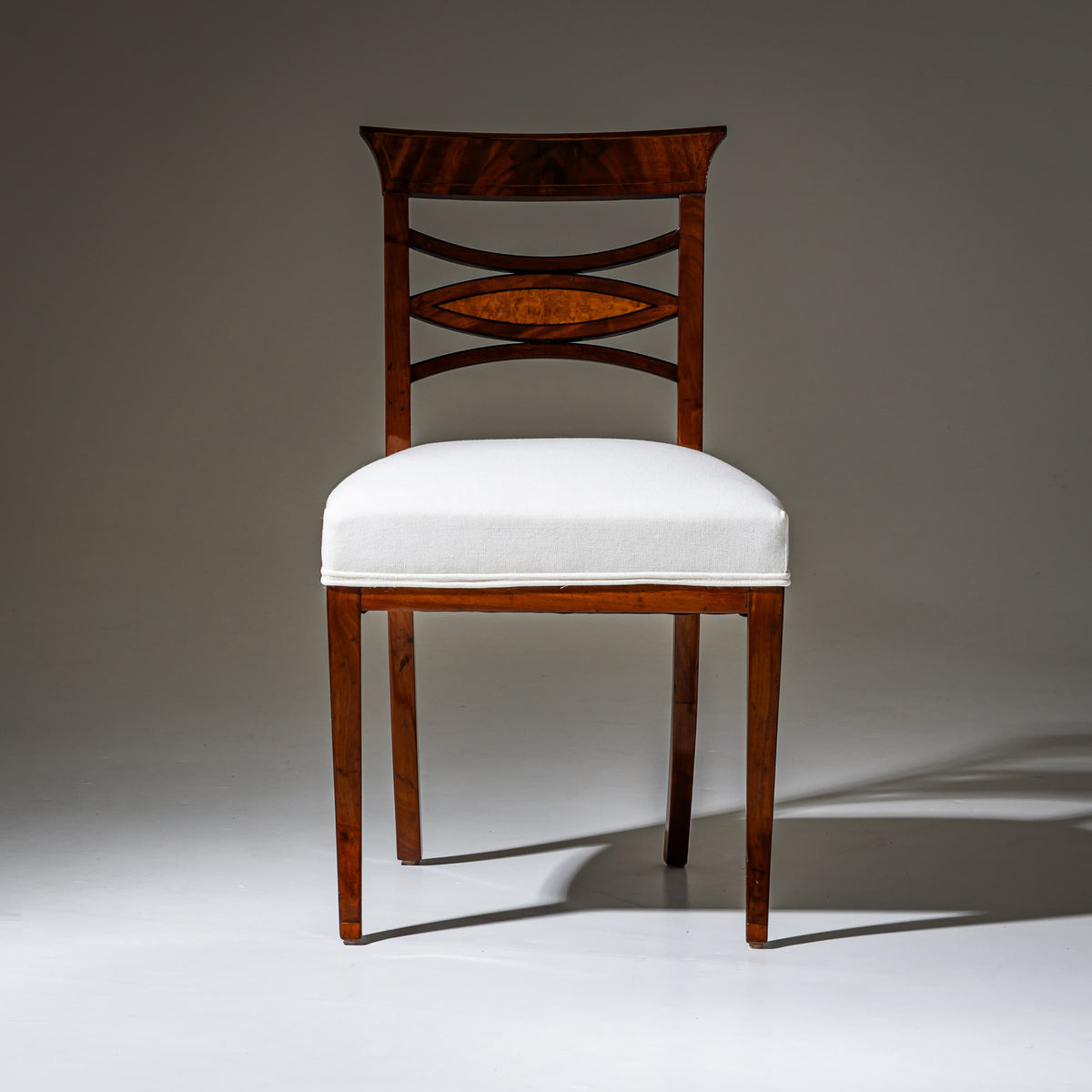 Vier Biedermeier Beistellstühle, 1. Hälfte 19. Jahrhundert