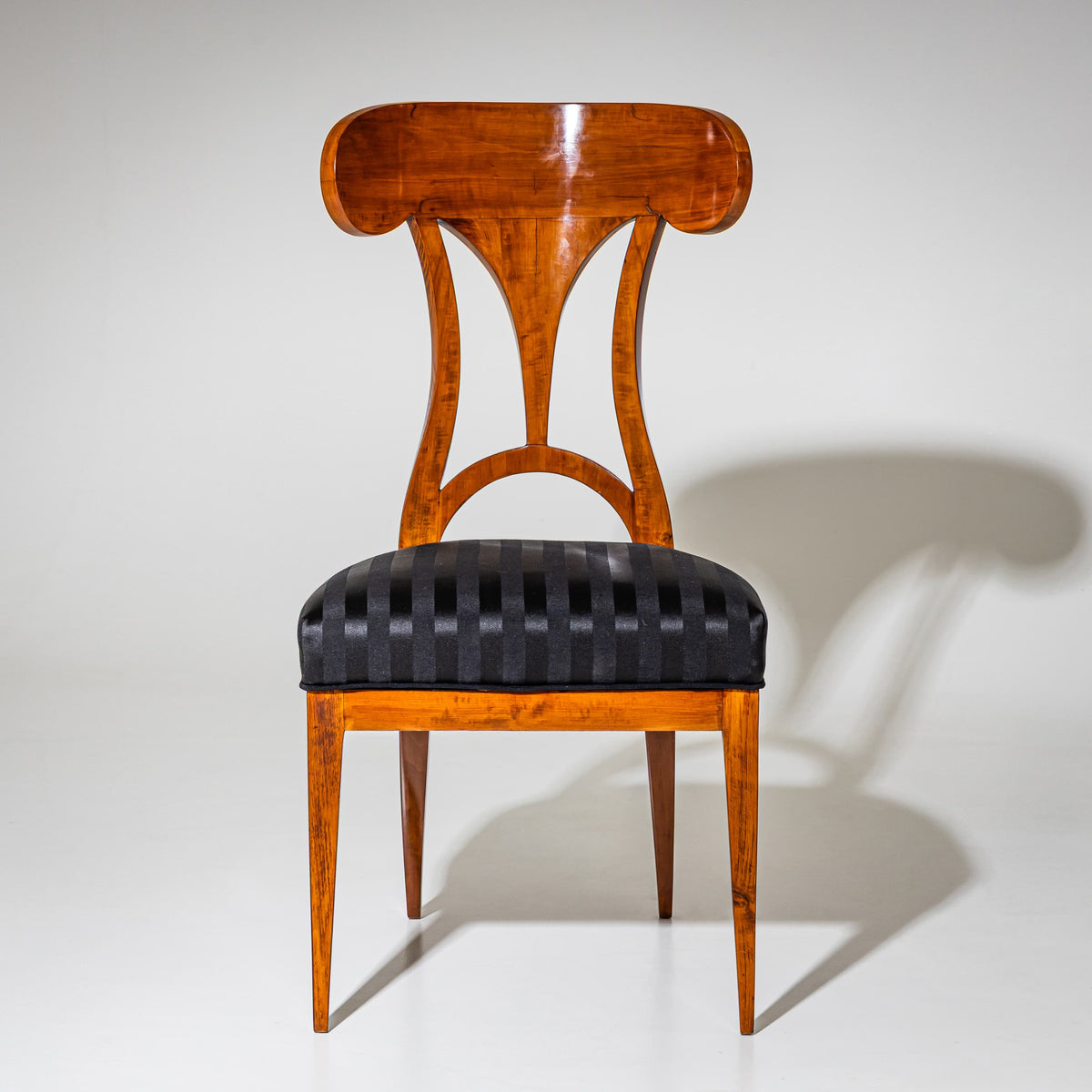 Set of Six Biedermeier Shovel-Back Chairs, circa 1820