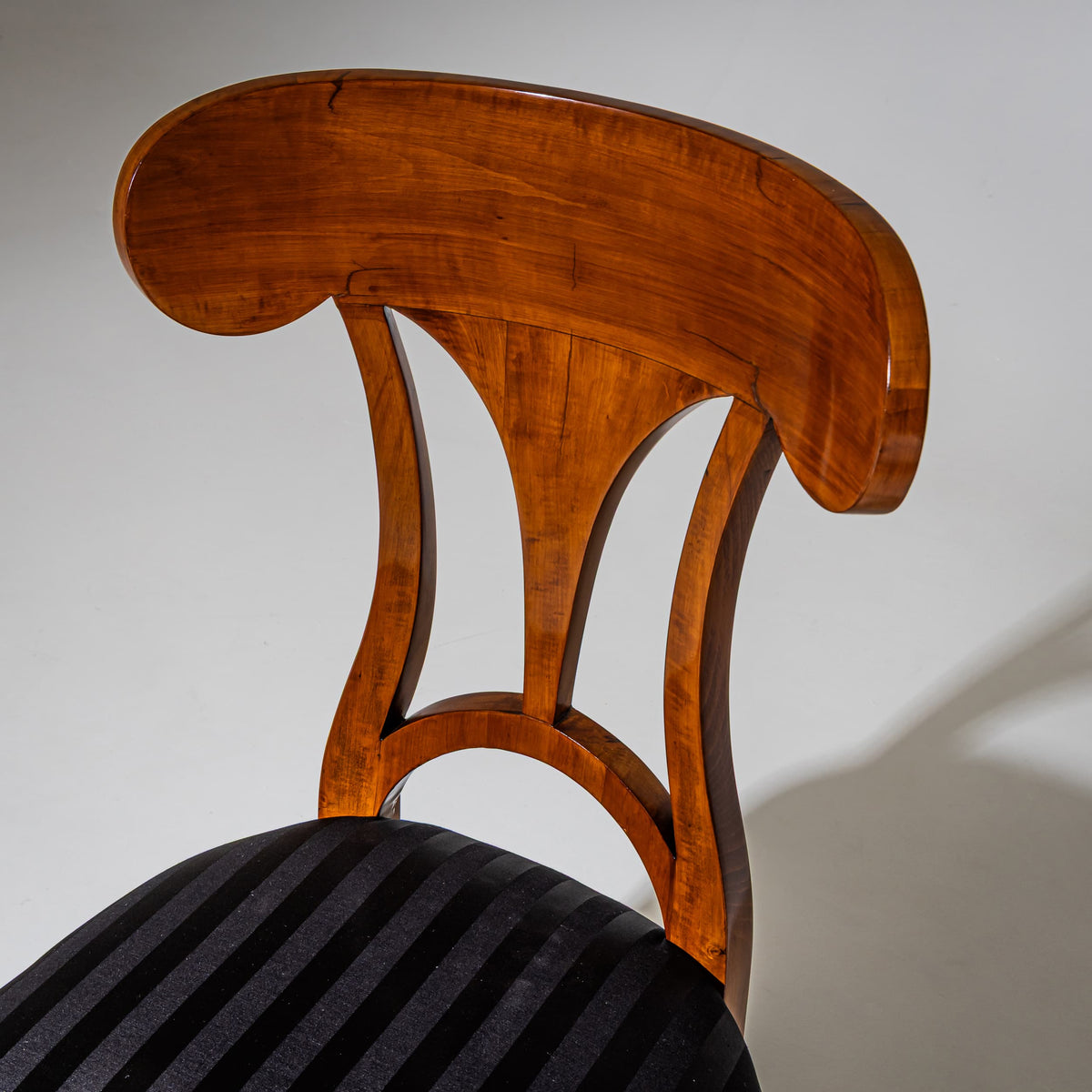 Set of Six Biedermeier Shovel-Back Chairs, circa 1820