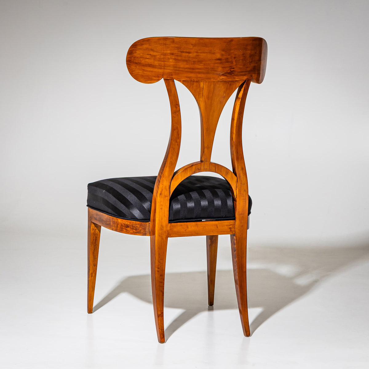 Set of Six Biedermeier Shovel-Back Chairs, circa 1820