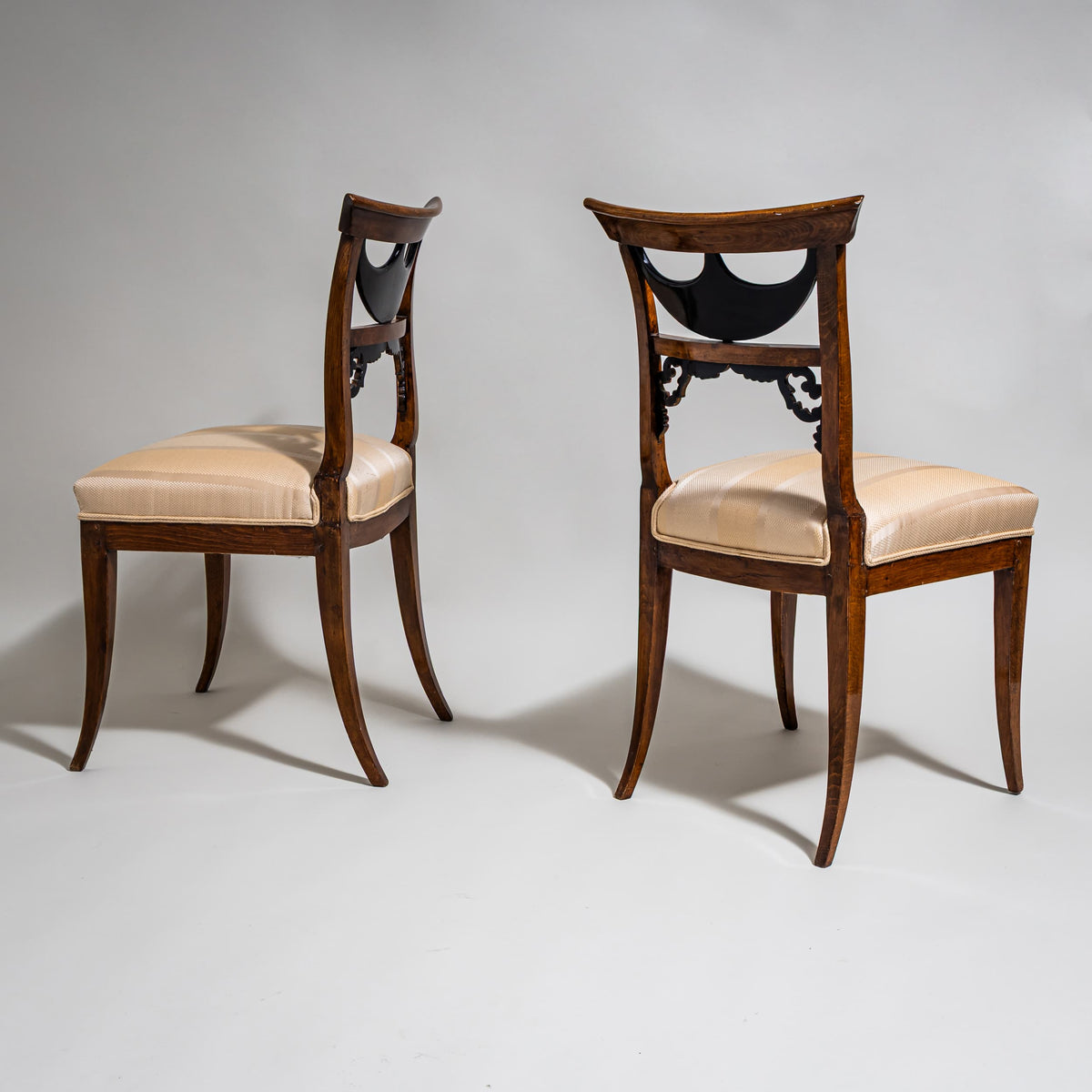 Pair of Biedermeier Side Chairs, Central Germany, circa 1835–1840