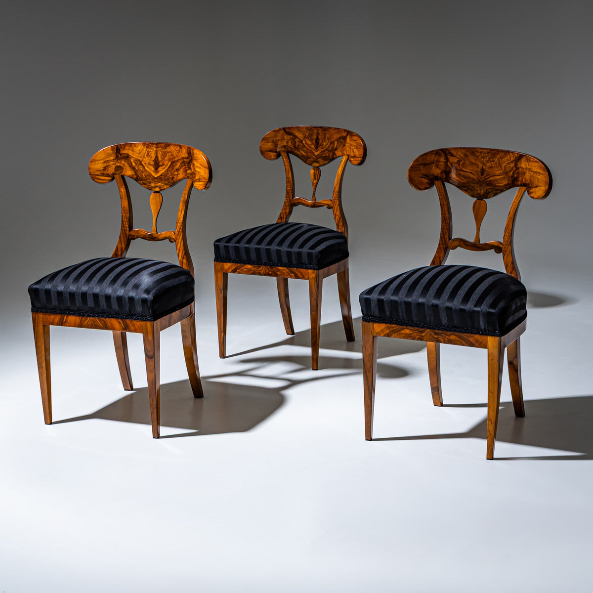 Set of Five Biedermeier Side Chairs, Circa 1830