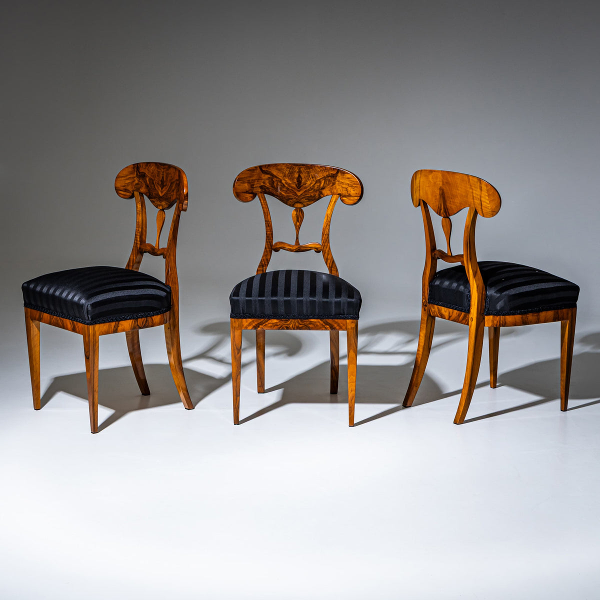Set of Five Biedermeier Side Chairs, Circa 1830