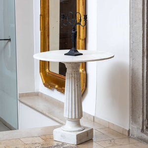 White Marble Side Table, 19th Century