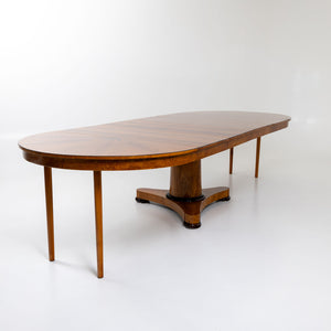 Biedermeier pull-out Dining Table in Ash, Germany, around 1820