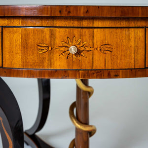 Library Table with Snake-Motif, early 19th Century