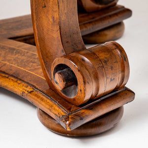 Baroque-Style Dining Table with Marquetry Scene, late 19th Century