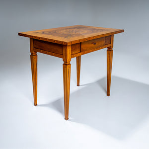 Marquetry Side Table, Austria, late 18th Century