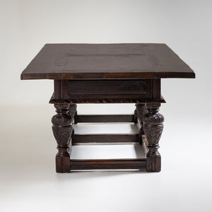 Very Large Dining Table in Solid Walnut, 18th/19th Century