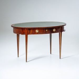 Oval Mahogany Writing Desk, circa 1800