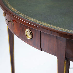 Oval Mahogany Writing Desk, circa 1800