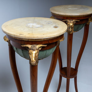 Pair of Tall Italian Torchères, Likely Naples, Early 19th Century