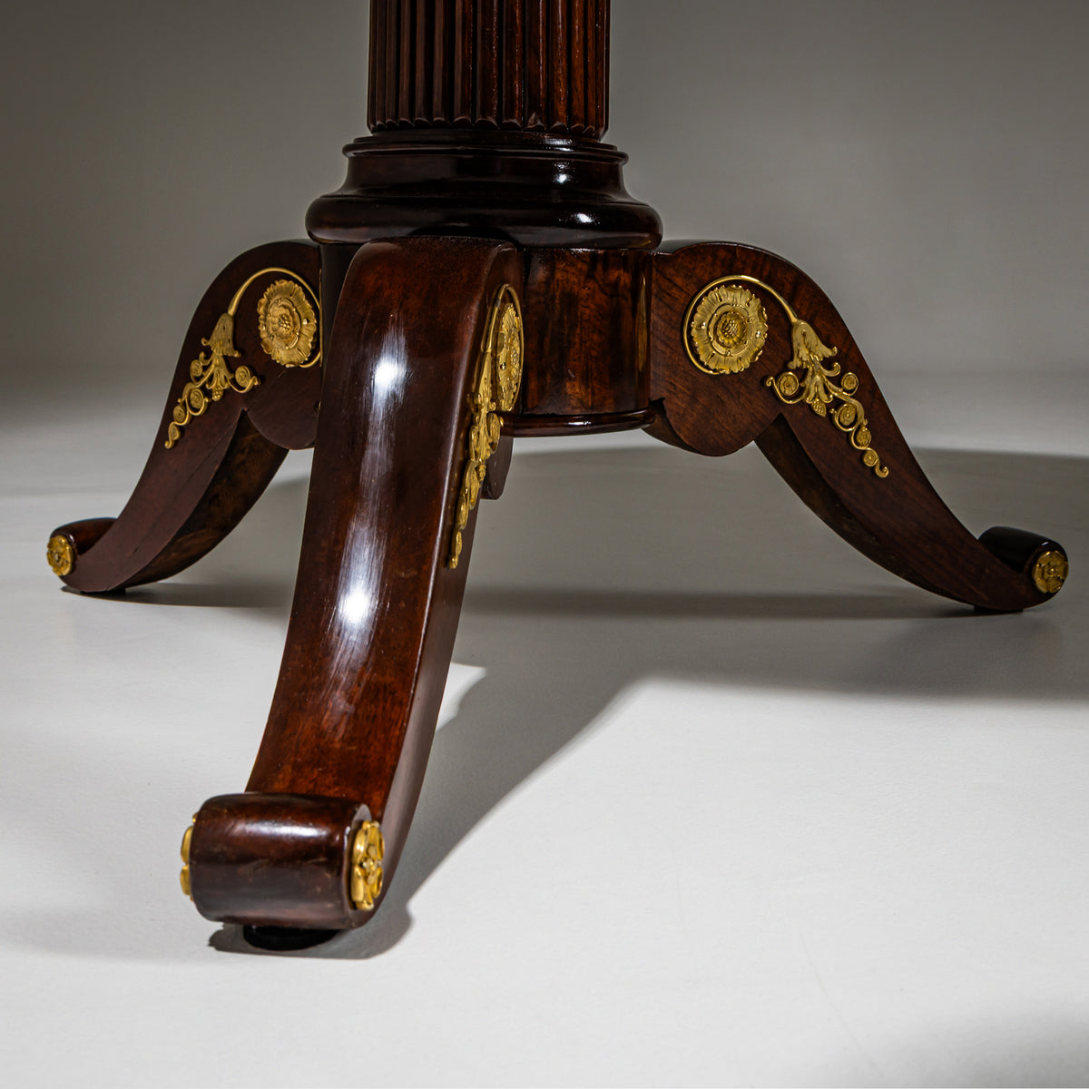 Guéridon with Black Stone Top, Restauration Period, France, circa 1830