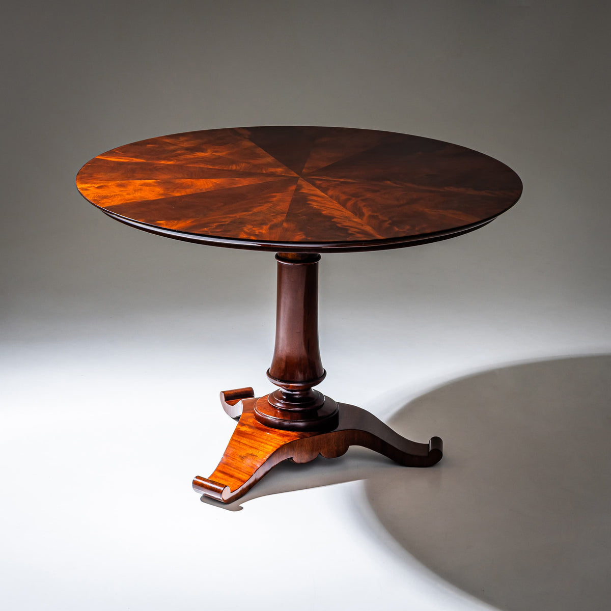 Center Table in Mahogany, probably Austria, 19th Century