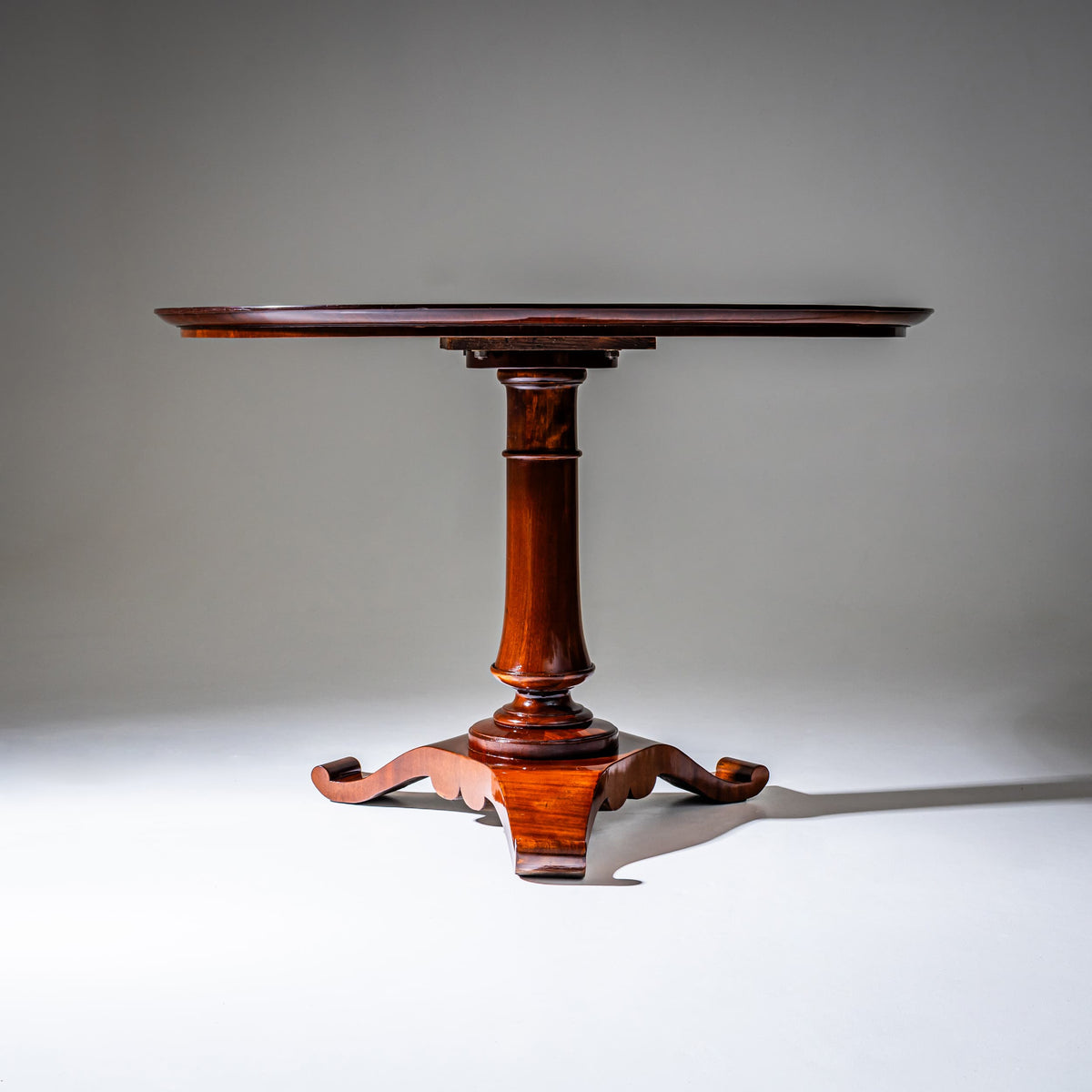 Center Table in Mahogany, probably Austria, 19th Century