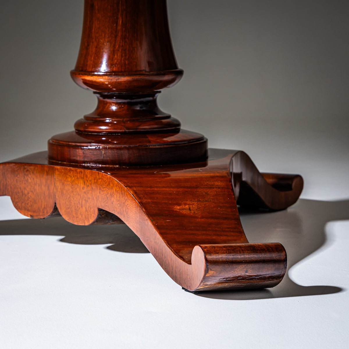 Center Table in Mahogany, probably Austria, 19th Century