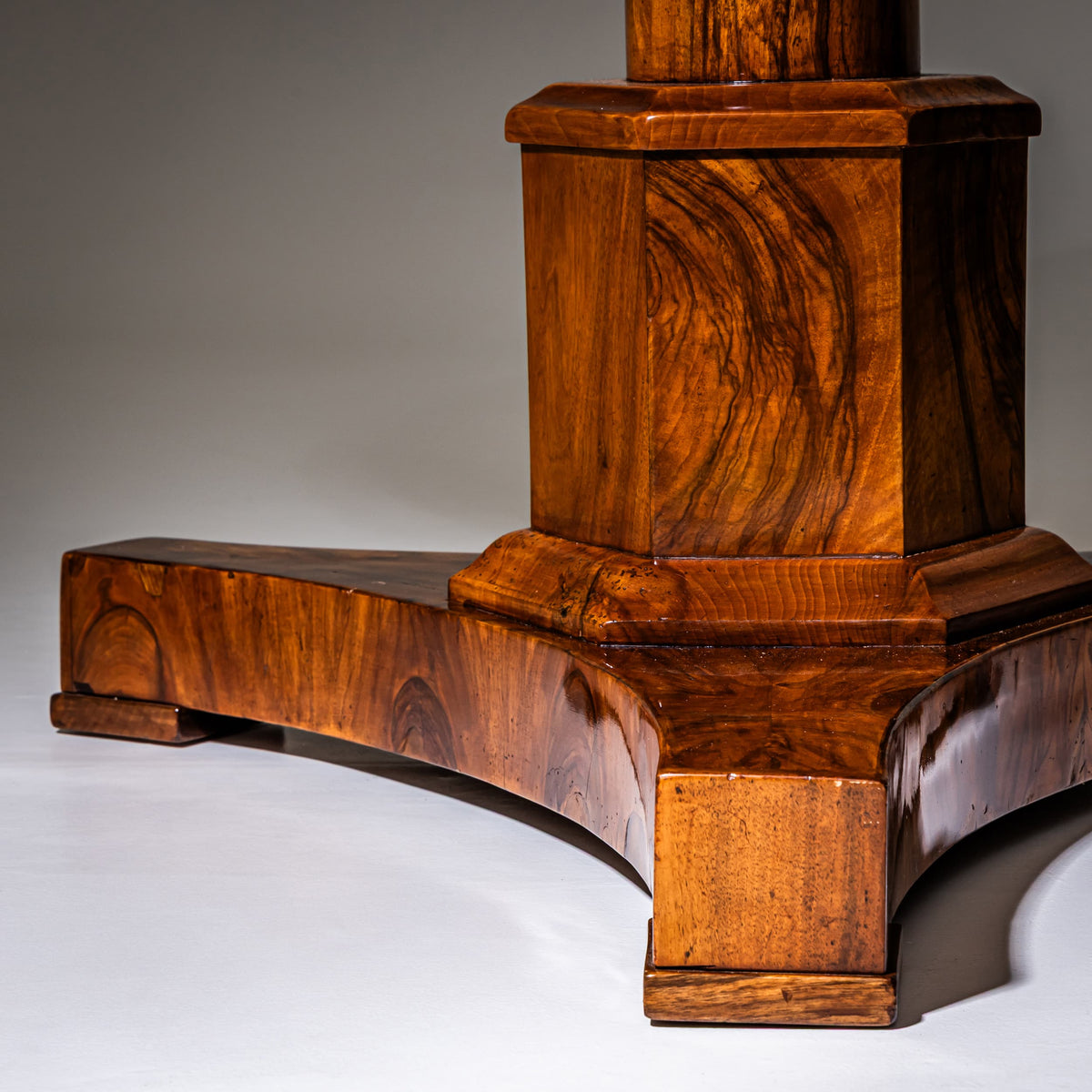 Biedermeier Walnut Salon Table, circa 1820