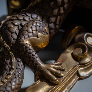 Golden Dragon as Wall Console, France 2nd Half 19th Century