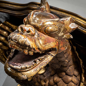 Golden Dragon as Wall Console, France 2nd Half 19th Century