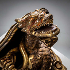 Golden Dragon as Wall Console, France 2nd Half 19th Century