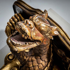 Golden Dragon as Wall Console, France 2nd Half 19th Century