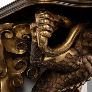 Golden Dragon as Wall Console, France 2nd Half 19th Century