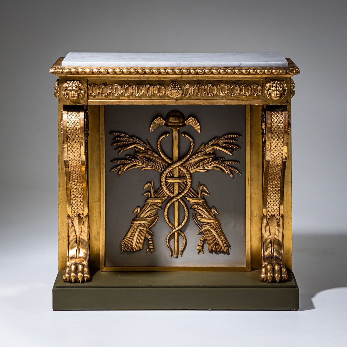 Empire Wall Console by P. G. Bylander, Gothenburg / Sweden, First Half of the 19th Century
