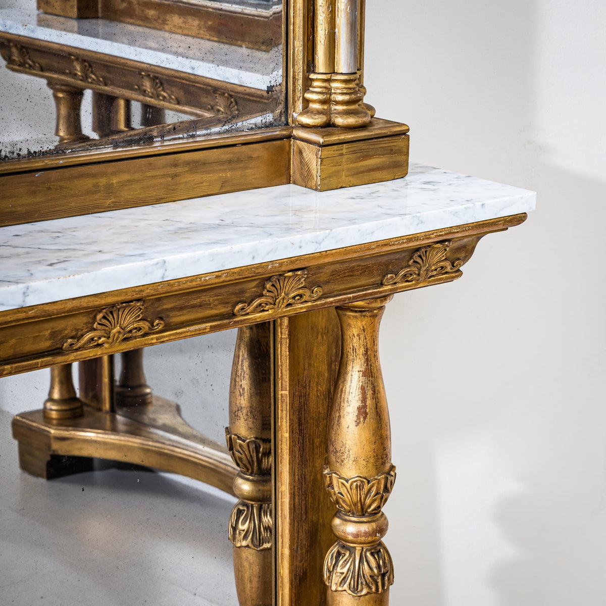 Pair of Pier Mirrors with Consoles, Germany, circa 1840