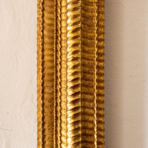 Gold patinated mirror frame, 19th century